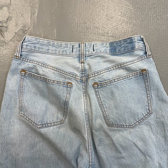 ABERCROMBIE & FITCH CURVE LOVE 'THE LOOSE' HIGH RISE LIGHT TINTED JEANS - Picture 9 of 12